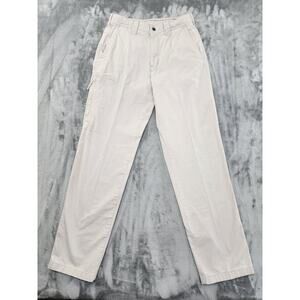 Columbia Cargo Zip Pocket Straight Leg Pants Size 30 Beige Stretch Cotton Hiking
